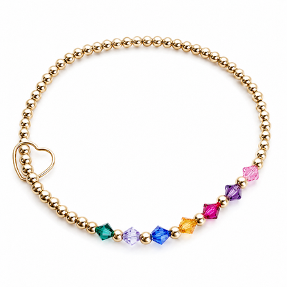 Birthstone Beaded Bracelet