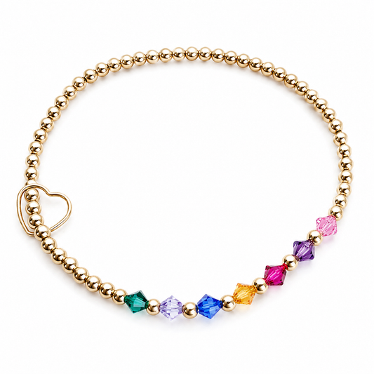 Birthstone Beaded Bracelet
