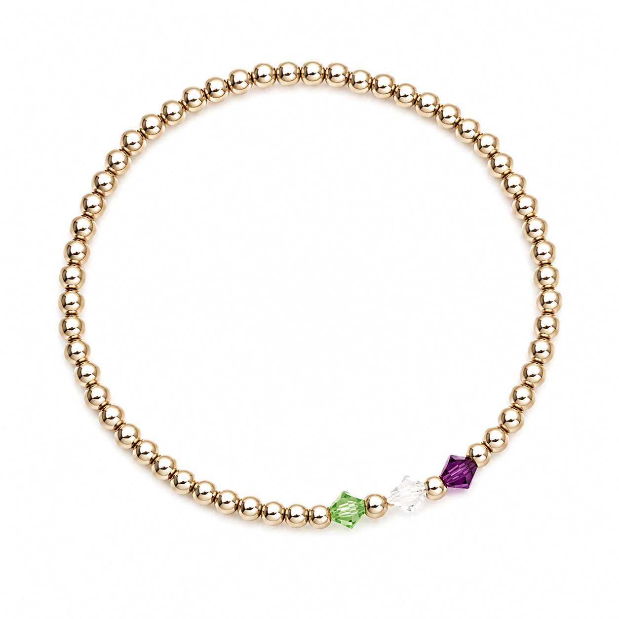 Birthstone Beaded Bracelet
