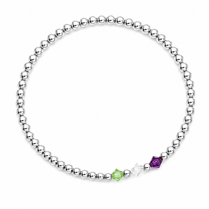 Birthstone Beaded Bracelet