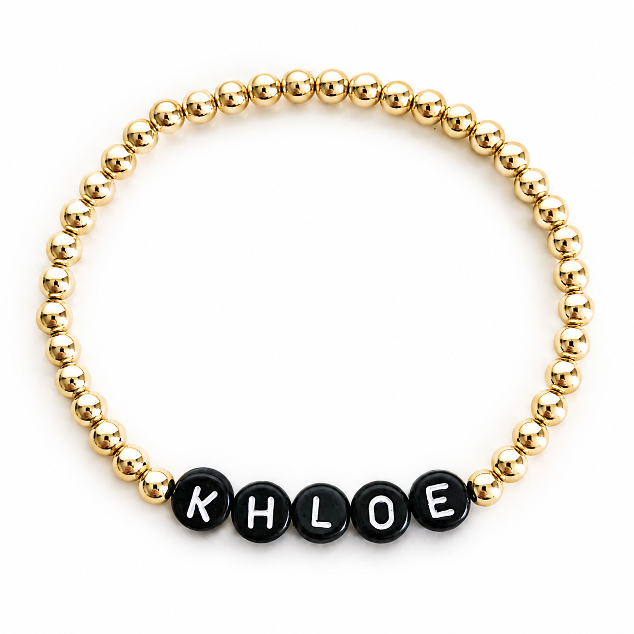 Classic Beaded Name Bracelet