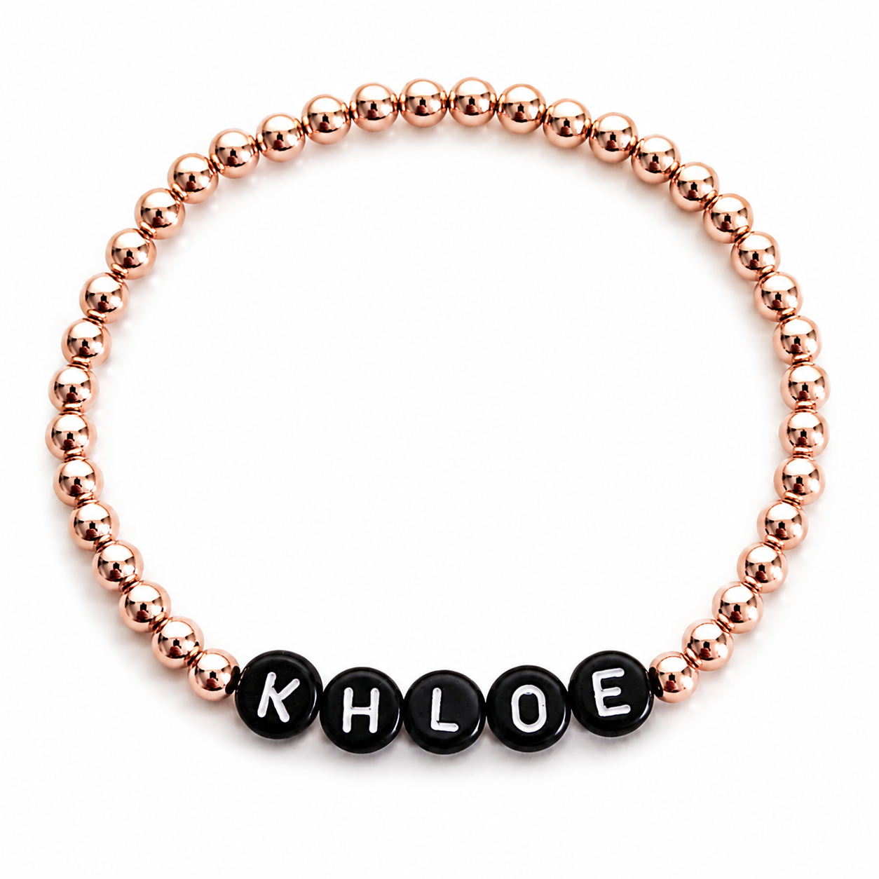 Classic Beaded Name Bracelet