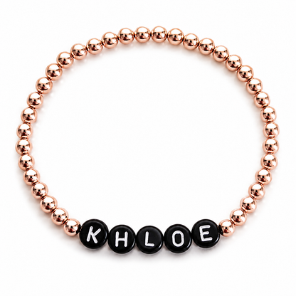 Classic Beaded Name Bracelet