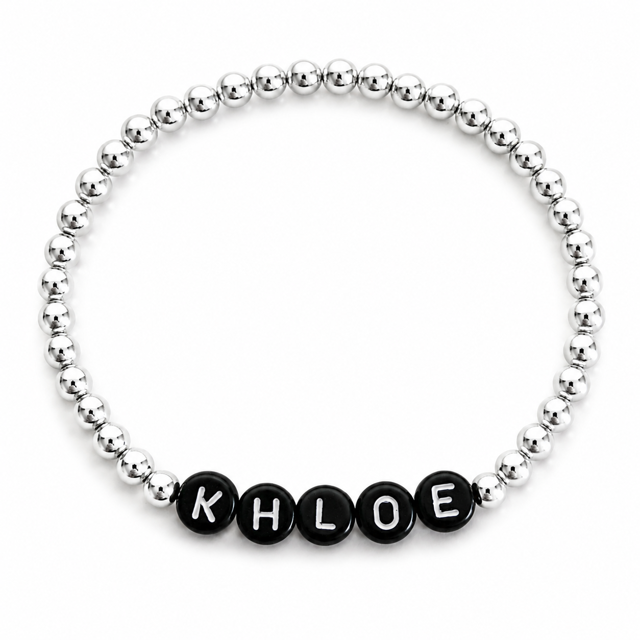Classic Beaded Name Bracelet