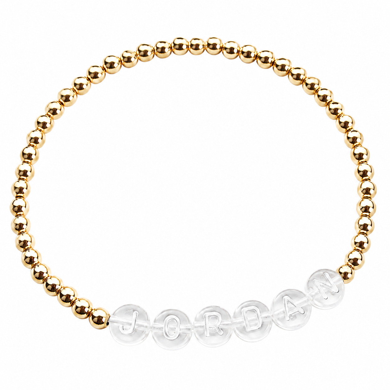 Classic Beaded Name Bracelet