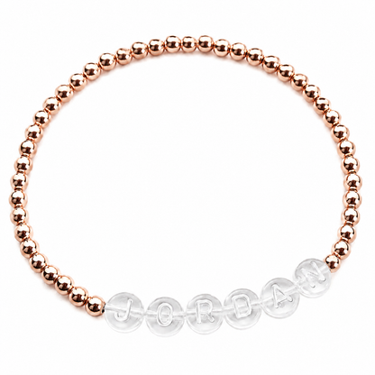 Classic Beaded Name Bracelet