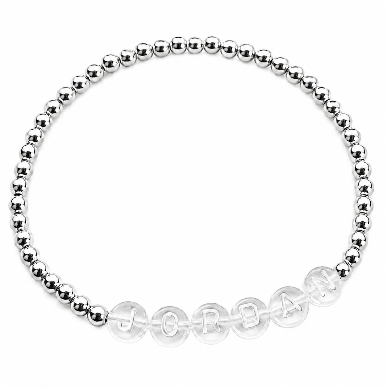 Classic Beaded Name Bracelet