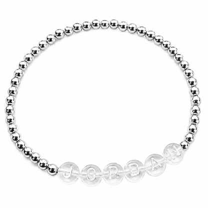Classic Beaded Name Bracelet