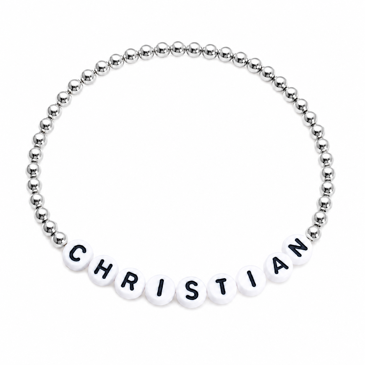 Classic Beaded Name Bracelet