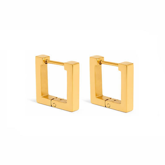 Tetra Clicker Huggie Earrings
