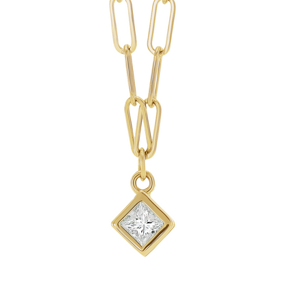 Vertex Diamond Bezel Necklace