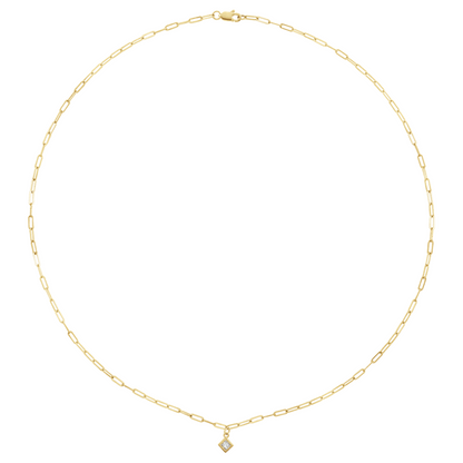 Vertex Diamond Bezel Necklace
