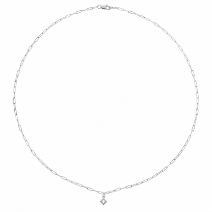 Vertex Diamond Bezel Necklace